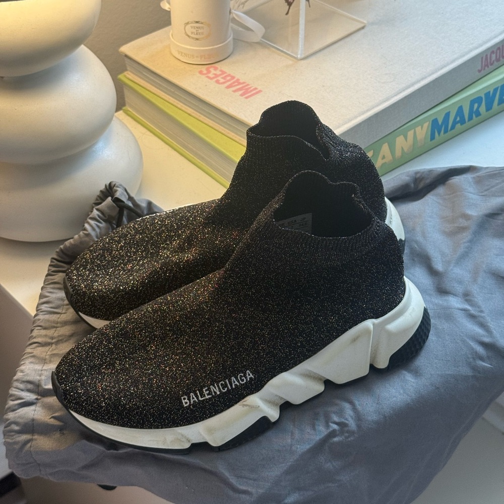 Balenciaga Black Sparkle Sneakers